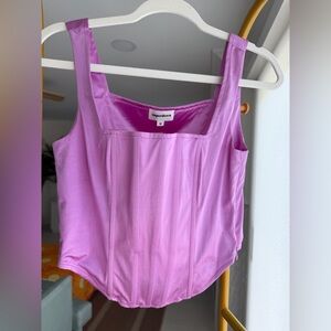 Superdown Lilac Satin corset